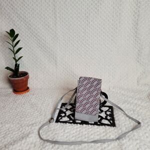 Malia Designs Purple Motif Crossbody Phone Wallet